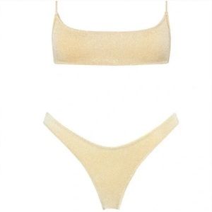 TRIANGL Swimwear Bikini & Fannypack in Gold